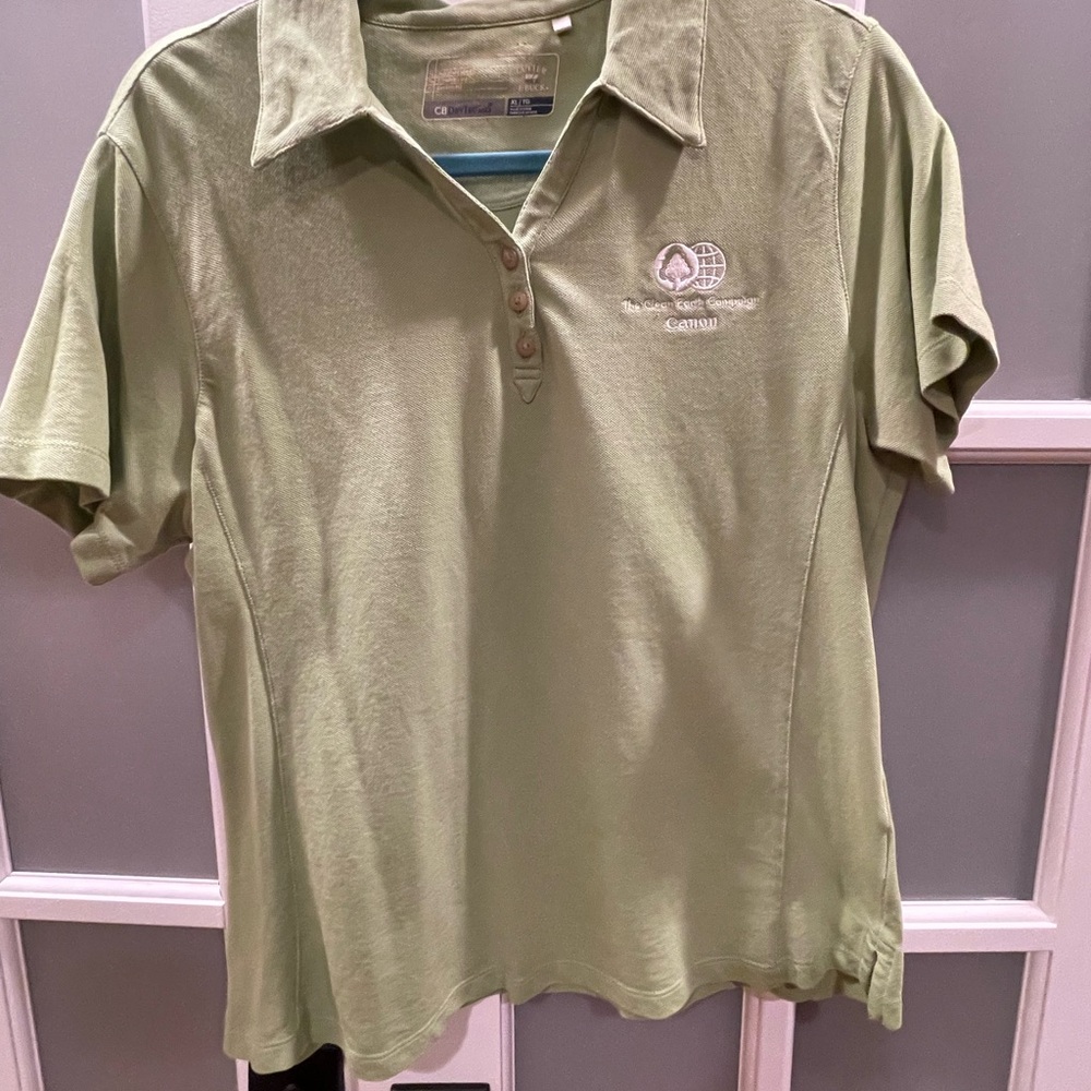 Cutter and Buck Pear Green Golf Shirt with Embroidered Logo